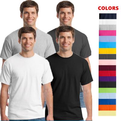 China Custom Printing Anti-Wrinkle Mens Shirts Plain Casual T-shirts Men Clothing Mask Cotton T-shirts For Wholesale Mens Sportswear Tops RS00637 for sale