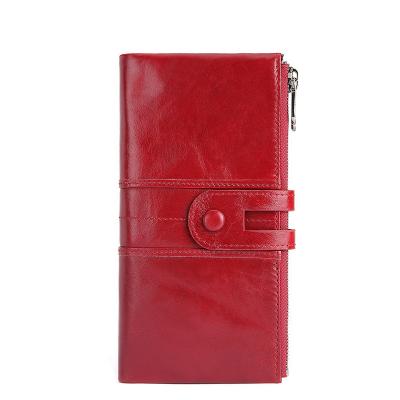 China 2021 New Design Custom Anti-theft Leather Phone Purse Zipper Wallet Women's Wallet Card New for sale