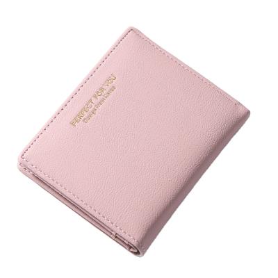 China Fashionable Women's Small Cloth Wallet Coin Purse Korean Minimalist Short Soft Student Wallet for sale