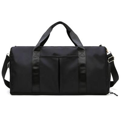 China 2021 Shoe Compartment Travel Duffel Duffel Bag Nylon Sports Gym Custom Bags Ladies for sale