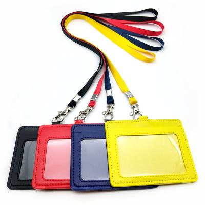 中国 Double-sided transparent advertising hardback poster cover work plate 001 in color badge ID card cover PU card cover artificial leather mass transit 販売のため