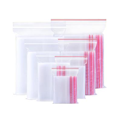 China Clear Transparent Zip Lock Moisture Proof Plastic Bags For Snacks Nuts Food Packaging Bags Zip Lock for sale