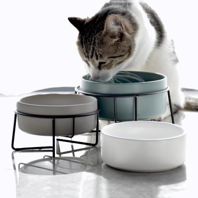 China High Quality Stored Metal Stand Dogs Bowl Food Water Container Cats Double Pet Food Bowls for sale