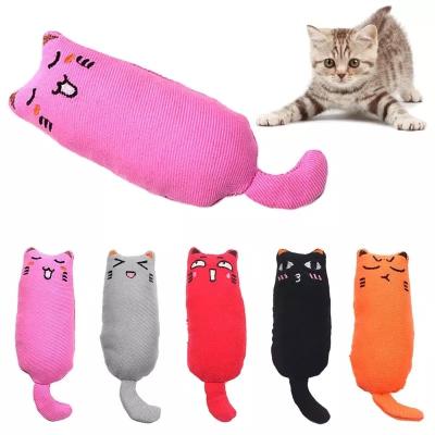 China Viable Maker Cat Grinding Catnip Toys Funny Interactive Plush Chewing Tools Interactive Pet Toys for sale