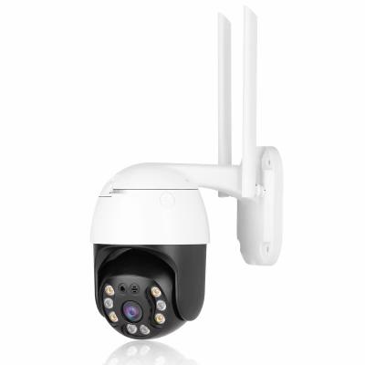 China Amazon 5MP Built-in Wireless Security Siren IP Camera WiFi CCTV PTZ Outdoor Camera Black Auto Tracking ICSEE for sale