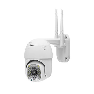 China New V380 pro 1080P 16pcs LED Built-in Siren IP PTZ Camera WiFi CCTV Auto Trail Wireless Camera for sale