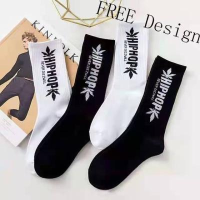 China C032 Autumn/winter hip hop new breathable European street trend sports breathable men's stockings socks men's sports for sale