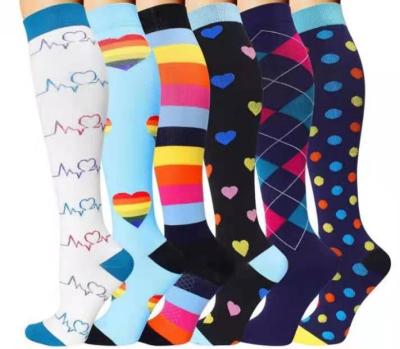 China B004 Colorful Sports Casual Compression Socks Breathable for sale