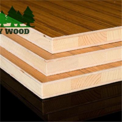 China Furnitrue Decoration Melamine Face Paulownia Wood Block Decorative Panel/Blockboard for Furniture and Decoration for sale