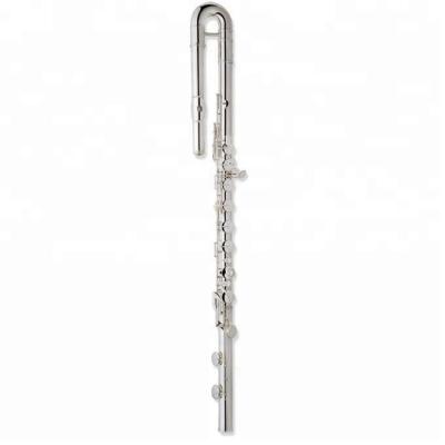 China Silver Plated Professional Bass Flute Flute / High Grade Flute for sale