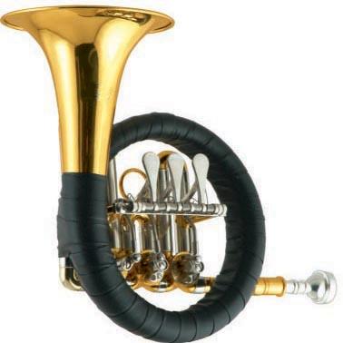 China Gold Lacquer Valleys Rotary Post Horn / Post Horn for sale