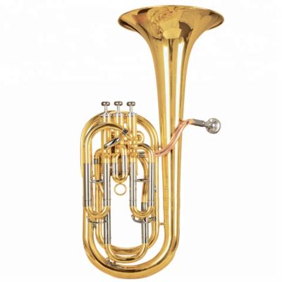 China Professional Gold Lacquer High Grade Baritone Horn / Baritone / Piston Baritone for sale