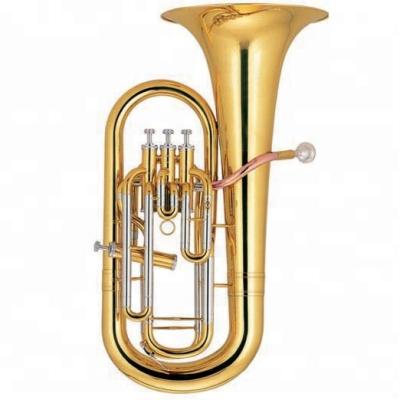 China High grade gold lacquer 3+1 valve euphonium locks compensator euphonium for sale