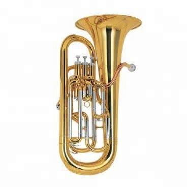 China High grade gold lacquer euphonium 3+1 valve keys for sale