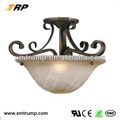 China Contemporary Design Decoration Home Lamp European Style Glass Ceiling Light for sale