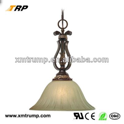 China Office White Glass Hanging Residential Decorative Light Fixture for sale