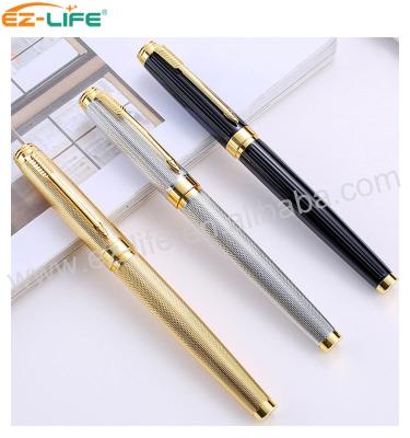 China Fashion Full Black East Metal Gel Normal Top Selling Promotional Smooth Enrollment Pen For Best Gift Businessman Stationery for sale