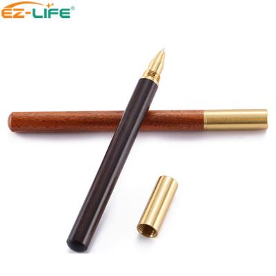 China Normal Chinese classical style wooden pen with box signature high quality wooden pen hot sale office writing wooden pen for sale