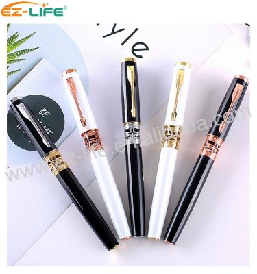 China Luxury Cavity Normal High Quality Metal Roller Pen Business Signature Gel Pen Can Custom Logo For Promotion Gift for sale