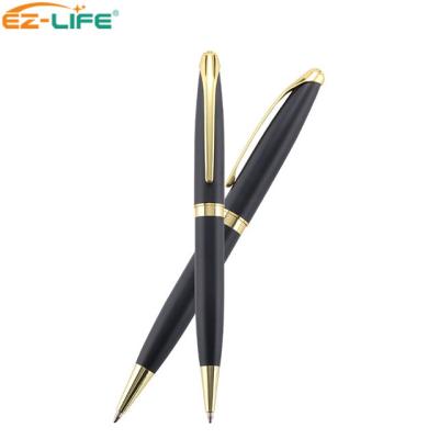 China New 2021 Classic Pen Tip Metal Advertising Promotion Luxury Matte Black Pens With Custom Logo Tip for sale