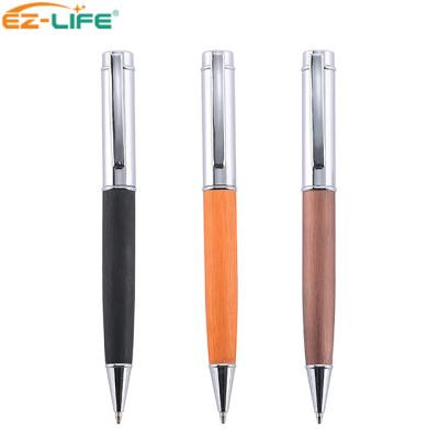 China China factory supplier 10 color leather ballpoint pen cover high quality executive leather ballpoint pen with logo custom printed for sale