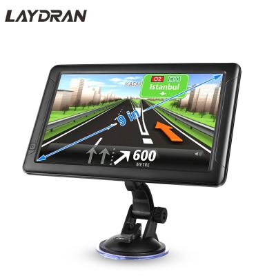 China Portable SAT NAV System 8GB+256MB 9 inch HD Truck GPS Navigation Automotive Device with Newest Europe Map Ebook MP3 MP4 Player for sale