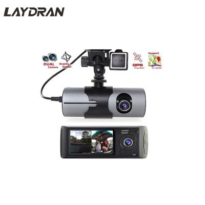 China Hot Mockup WDR Ebay Taxi 2.7 Inch G-sensor GPS Recorder Dual Camera Dash Cam With R300 GPS Car DVR for sale