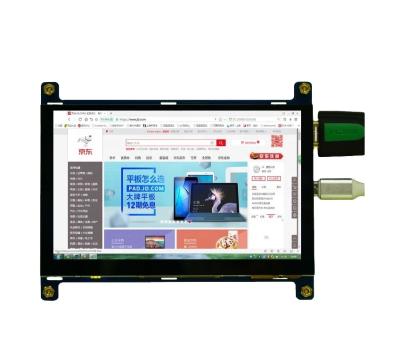 China Industrial Application 800*480 Raspberry Pi LCD Display With Capacitive Touch Screen AD Panel for sale