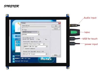 China Industrial application 8 inch 1024*768 tft lcd display screen with touch announcement board support raspberry pi capacitive display for sale