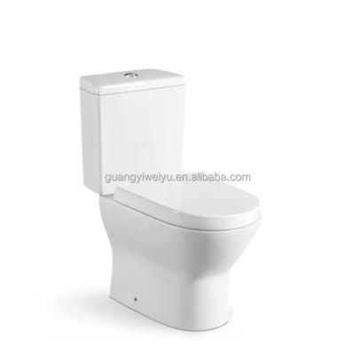 China Wholesale Double-Flow Ceramic Sanitary Ware WC Two Piece Toilet Bowl For Bathroom for sale