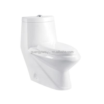 China Double-Flow Africa Toilet Bowl Flush Ceramic Bathroom Vanity Cabinet Standing Adult White Color One Piece Toilet Sets For Project for sale