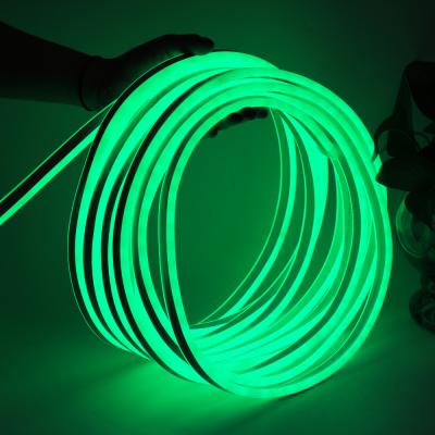 China AC220V-240V 8*18mm Double Sided LANDSCAPE Green LED Light Strips Waterproof SMD 2835 LED Strip Neon Lamp Party Christmas Decoration for sale