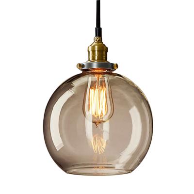 China E27 America Industrial Lighting Cafe Indoor Classic Glass Pendant House for sale