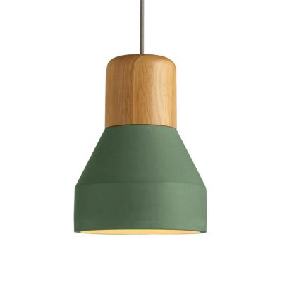 China Industrial Design Industrial Green Nordic Cement Pendant Lamp Vintage Pendant Light for sale