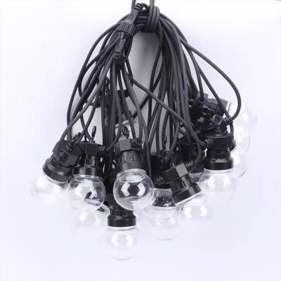 China Waterproof Outdoor Christmas Holiday Decoration G50 Bulb String Lights Outdoor LED Decoration Lighting For Xmas Garden Villa for sale