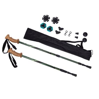 China Plug In Rods Ultralight Carbon Fiber Telescopic Trekking Hiking Pole for sale