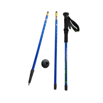 China Foldable Ultralight PVC Trekking Pole Shock-absorbing Foldable Trekking Pole for sale