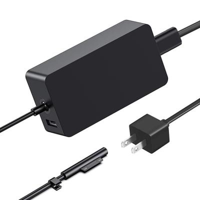 China Surface Pro 3/4/5 6/7/X& Outdoor Laptop 1/2/3& Surface Book 2 3 US Plug Charger 102W AC Power Adapter Surface Pro 3/4/5 6/7/X&Surface Book 2/Book3 Book 2/Laptop 3&Surface Computer laptop 1 for sale