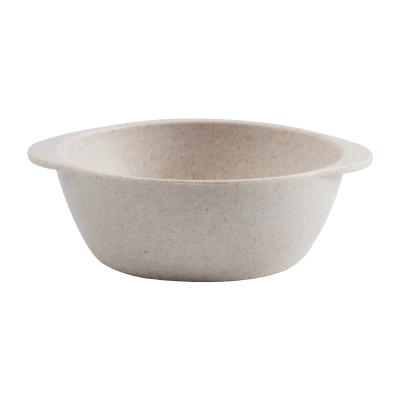 China Double Ear Design Thickened Bowl Wall Fiber Wheat Straw Bowl By Binaural Design Eco-friendly Large for sale