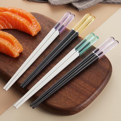 China Natural Reusable Gift Kids Japan Anti Slip Sustainable Tip Chopstick Sushi Cutlery And Chopsticks Set for sale