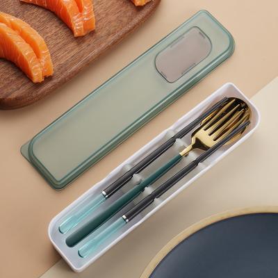 China Viable High Quality Cutlery Sets Reusable Hotel Flatware Metal Chopstick Stainless Steel Gift Chopsticks Set for sale