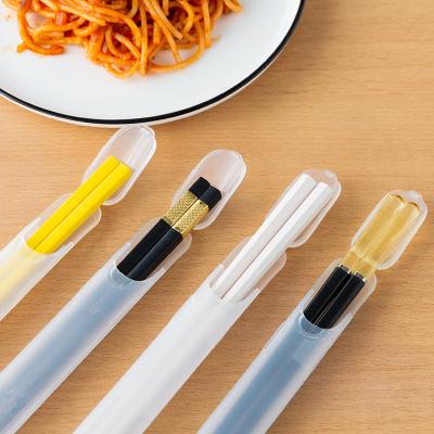 China Sustainable Chopsticks Case Korean Chopsticks Set Portable Tableware For 2 Person Camping for sale