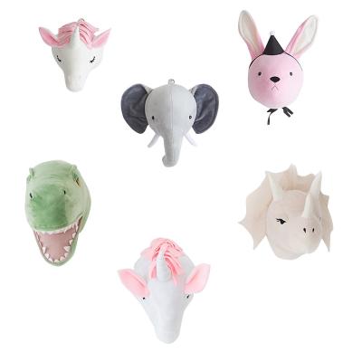 China Super Soft Cute Drapes Factory Supply Drapes 23*39cm Plush Head for sale