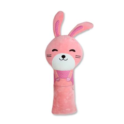 China Factory Price Cute Seat Belt Pillow Seat Belt Pillow For Kids Cartoon Pillow Monkey Pink Rabbit Plush Toys for sale