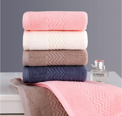 China Wholesale Viable 100%cotton Home Face Gift Towel Solid Color Simple Design for sale