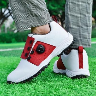 China The DM new golf shoes are breathable, soft waterproof, non-slip, stunning and fashionable. They are sold directly by manufacturers for sale