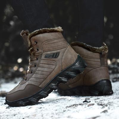 China New Trend Rubber Fashion Increasing Cheap Winter Mountain Waterproof Sports Work Safety Boots Outdoor Men's Mountaineering Shoes for sale