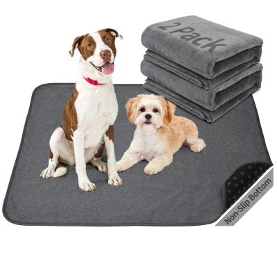 China Wholesale Pet Mat For Training Plush Mat Car Pads Feeding Washable Travel Dog Cage Kennel Crate for sale