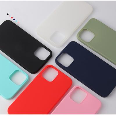 China Candy Color Shockproof Silicone Phone Case For iphone 13 13 pro 13 pro 12 max 2021 Matte Soft Tpu Back Cover for sale