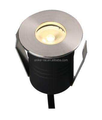 China Stainless steel 3w 12v led 316 stainless steel ip67 recessed inground light for sale